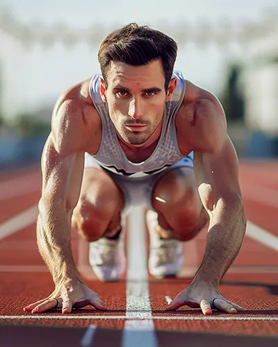 Persona realizando ejercicio intenso para acelerar el metabolismo